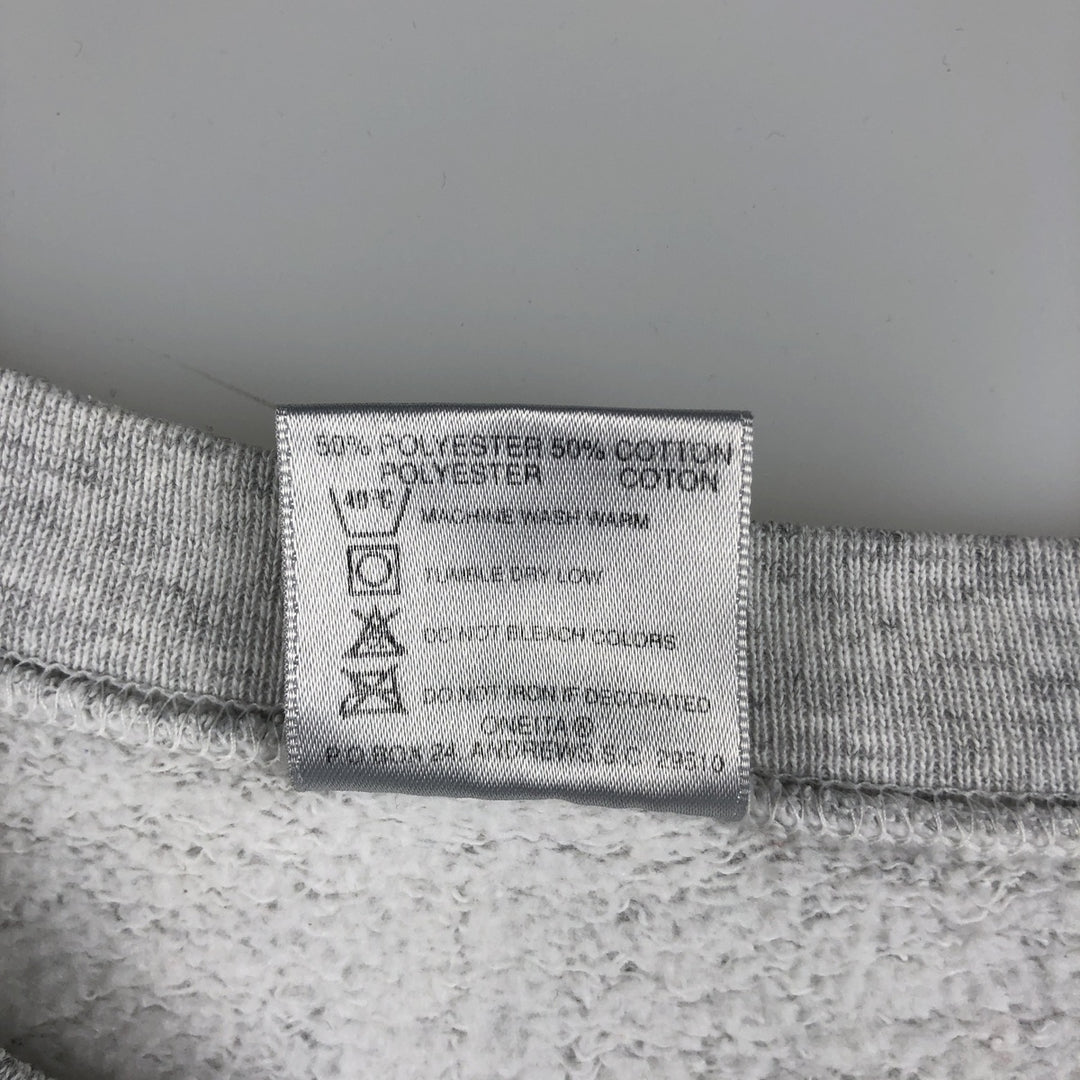 90'S Oneita Power-Sweats Dog Print Animal Sweatshirt, Made in USA, Men's Size Large, Vintage cotton gray type Vintage Second Hand