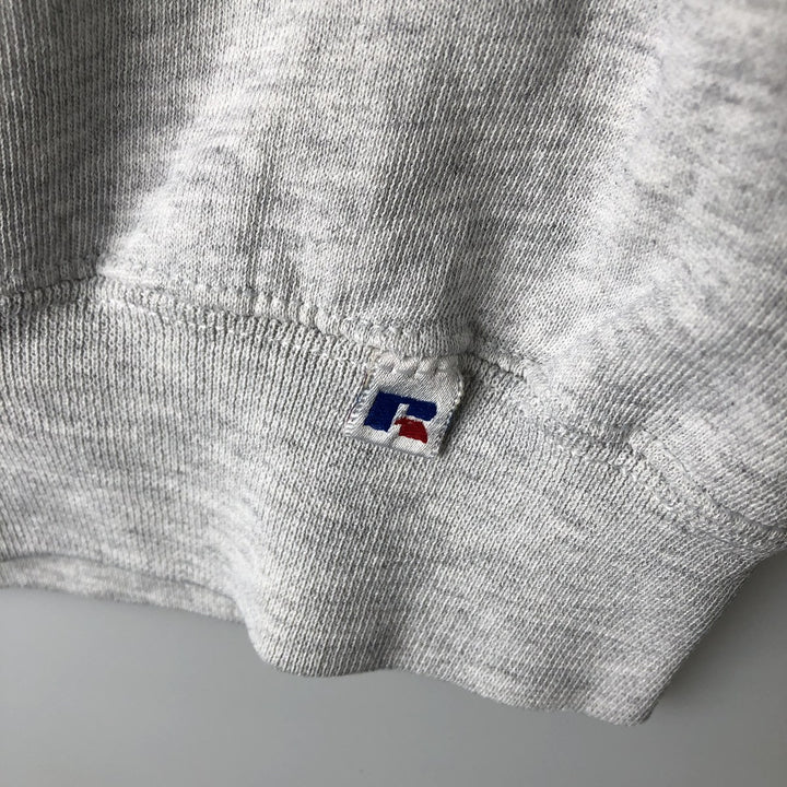 90'S Russell College Sweatshirt, Made in USA, Men's XL, Vintage cotton gray type Vintage Second Hand