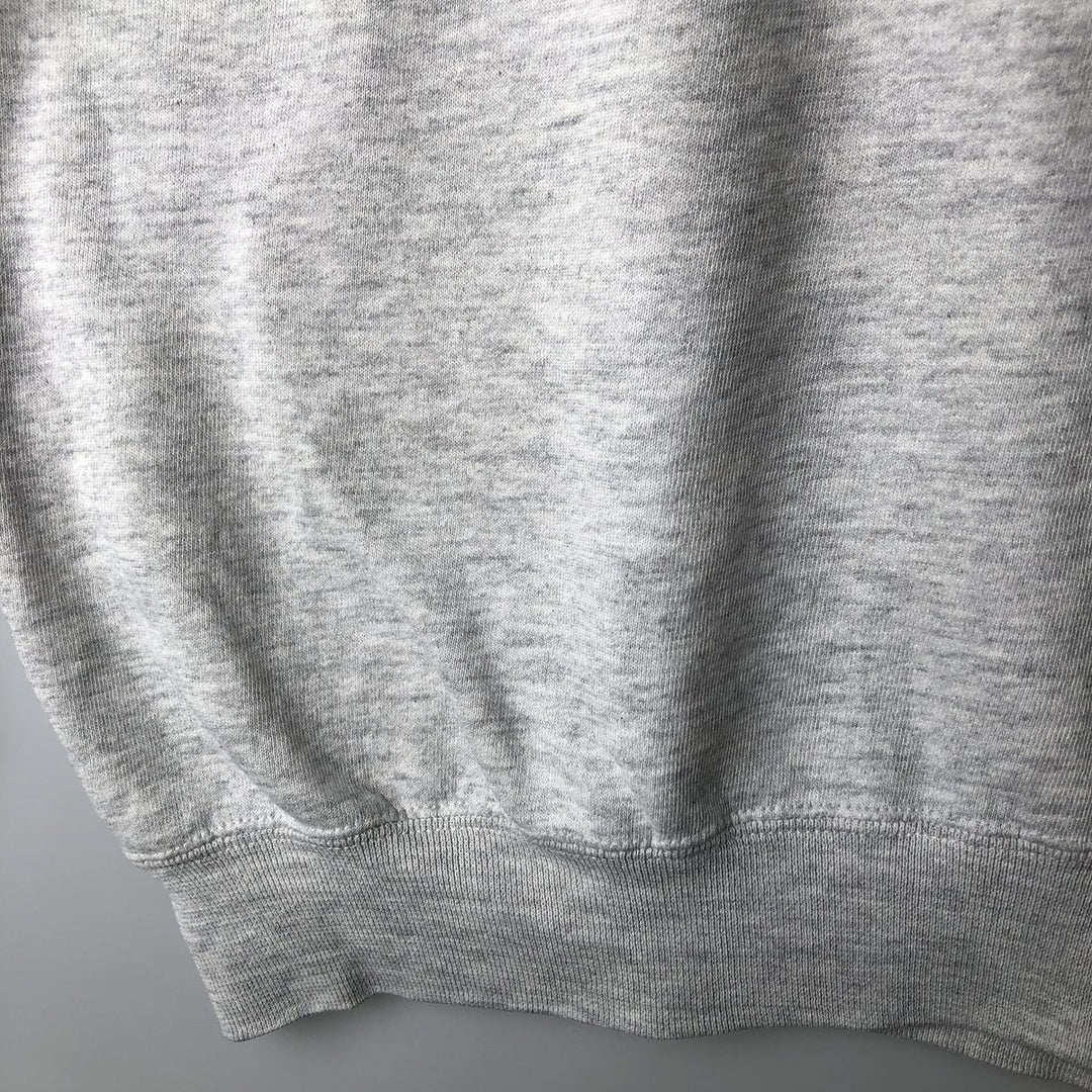 90'S Russell College Sweatshirt, Made in USA, Men's XL, Vintage cotton gray type Vintage Second Hand
