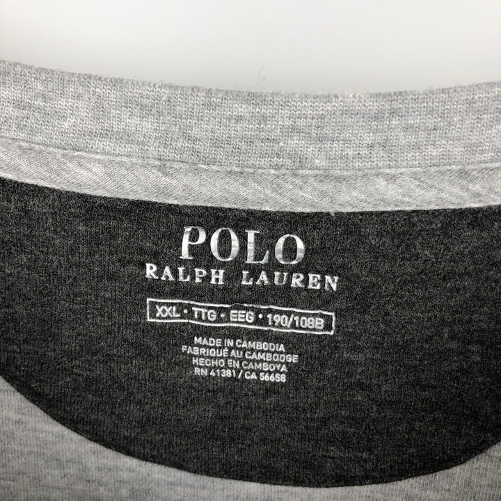 Ralph Lauren POLO RALPH LAUREN One-Point Logo Sweatshirt, Men's XXL cotton gray type Vintage Second Hand