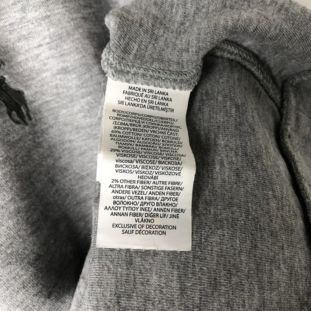 Ralph Lauren POLO RALPH LAUREN Half-zip sweatshirt, sweatshirt, men's size L cotton gray type Vintage Second Hand