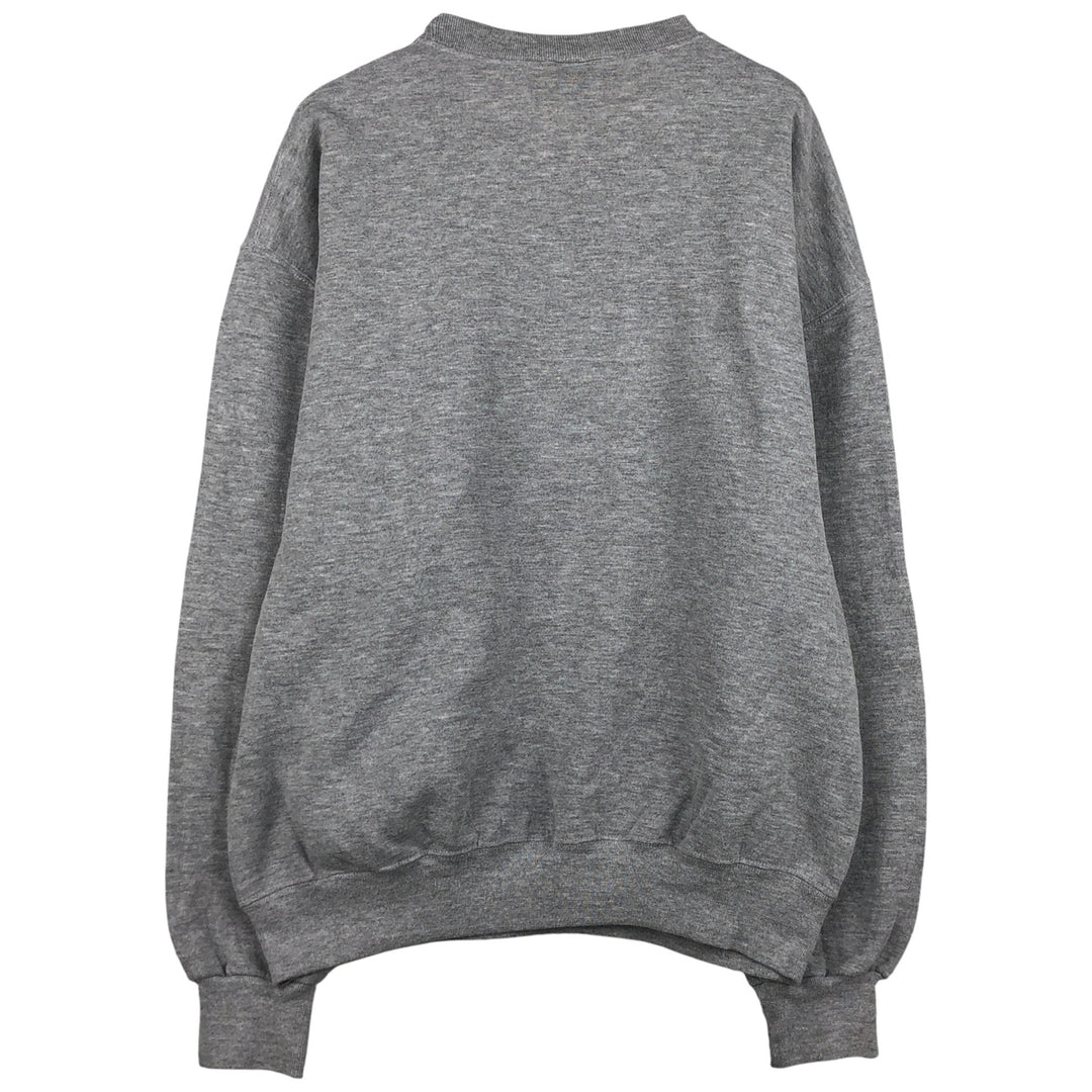 90'S Russell College Sweatshirt, Men's XL Size Vintage polyester gray type Vintage Second Hand