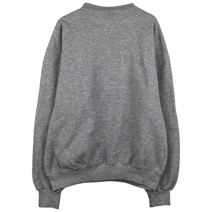 90'S Russell College Sweatshirt, Men's XL Size Vintage polyester gray type Vintage Second Hand