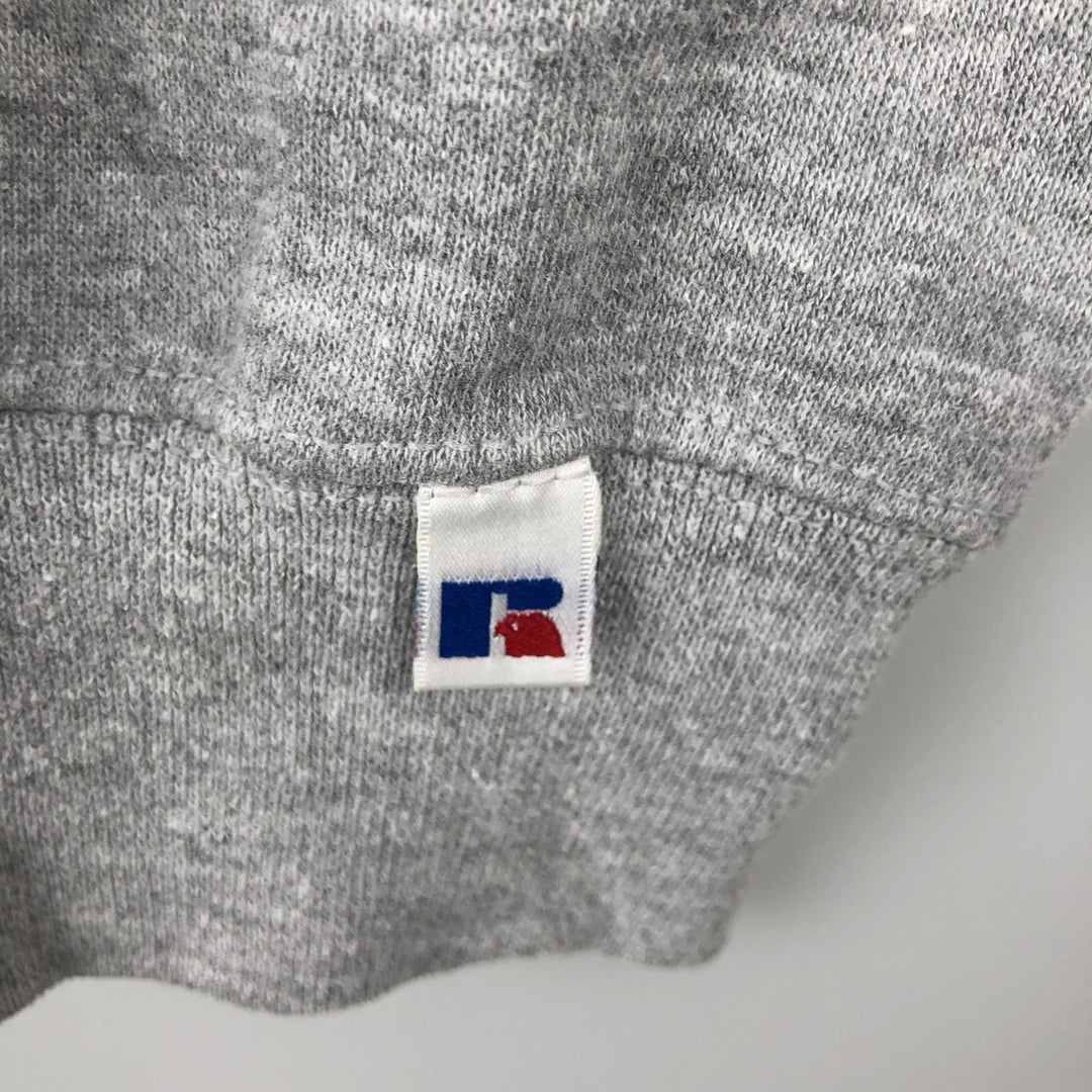 90'S Russell College Sweatshirt, Men's XL Size Vintage polyester gray type Vintage Second Hand