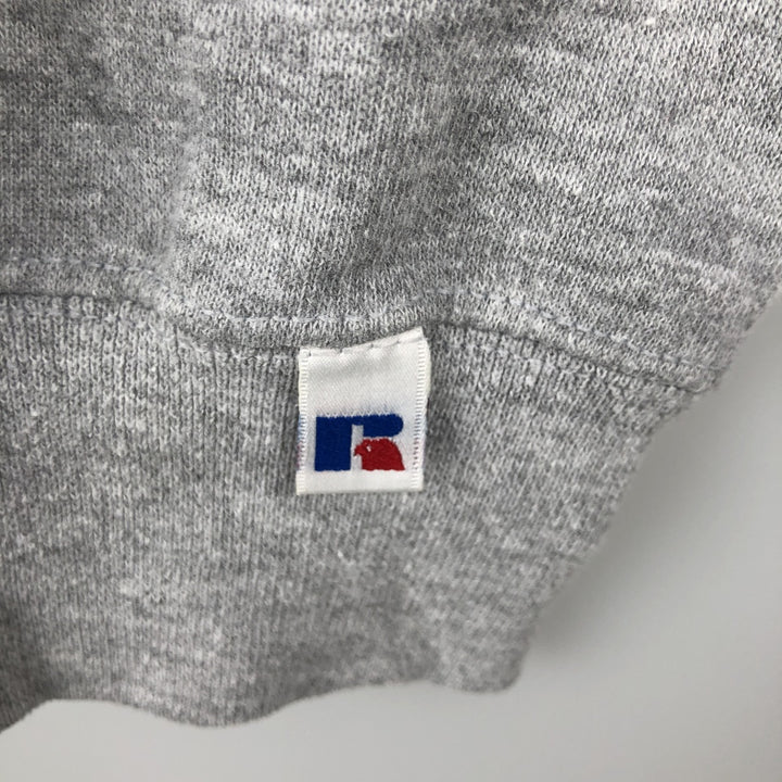 90'S Russell College Sweatshirt, Men's XL Size Vintage polyester gray type Vintage Second Hand