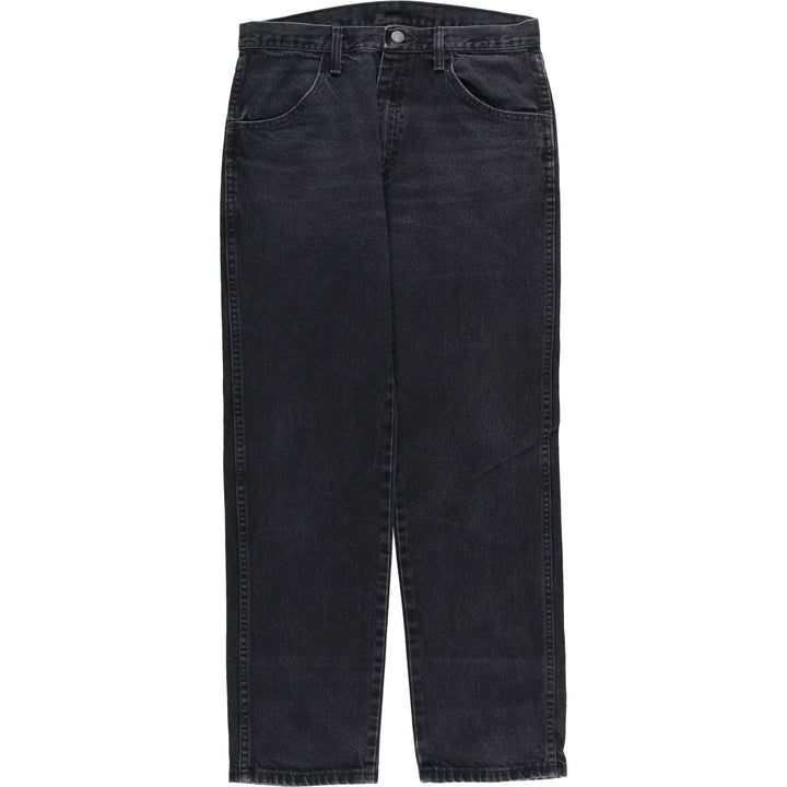 Rustler Black Denim Straight Denim Pants for Men, W31 equivalent cotton black type Vintage Second Hand