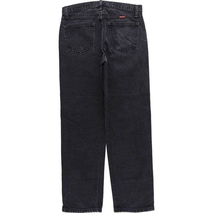Rustler Black Denim Straight Denim Pants for Men, W31 equivalent cotton black type Vintage Second Hand