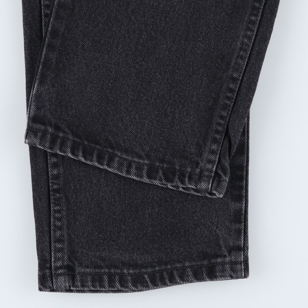 Rustler Black Denim Straight Denim Pants for Men, W31 equivalent cotton black type Vintage Second Hand