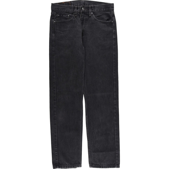 Levi's 505 Black Denim Tapered Denim Pants for Men, W30 equivalent cotton black type Vintage Second Hand