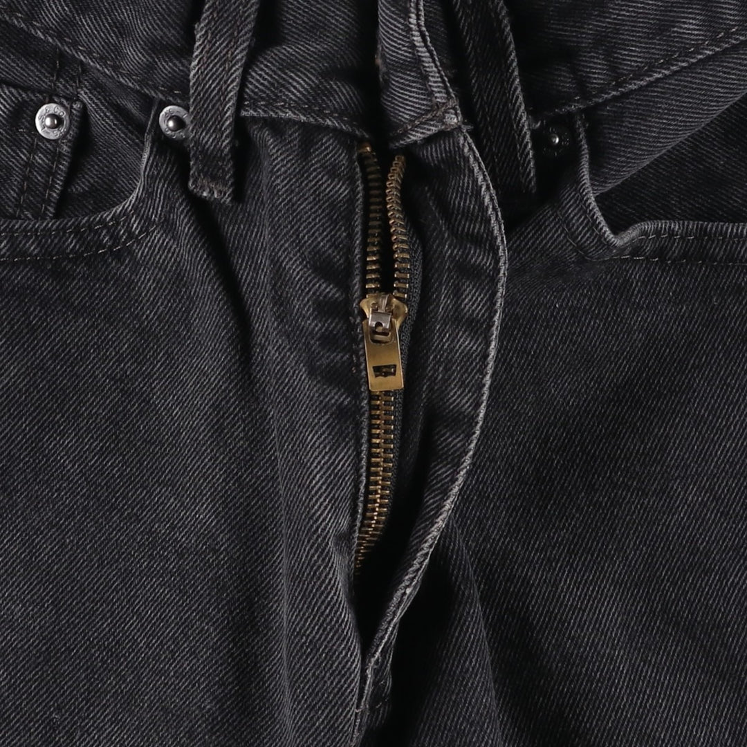 Levi's 505 Black Denim Tapered Denim Pants for Men, W30 equivalent cotton black type Vintage Second Hand