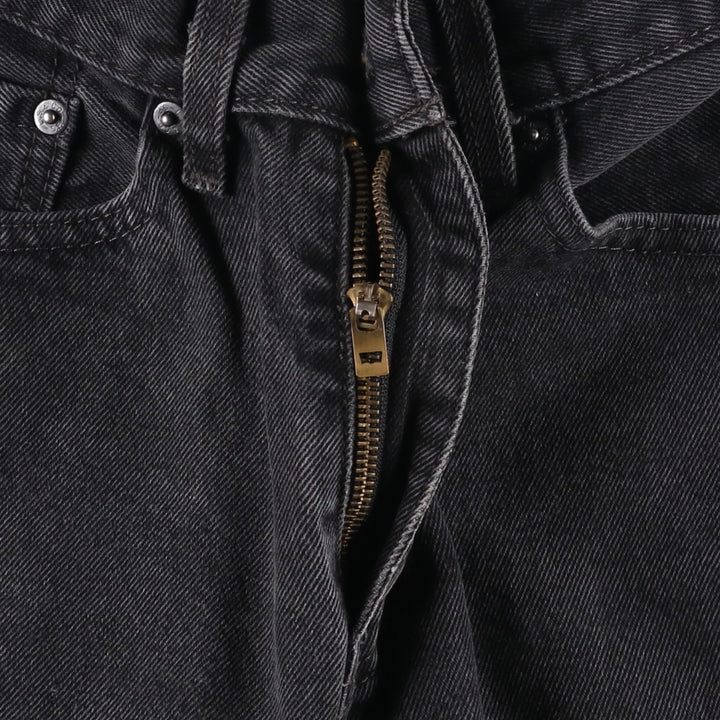 Levi's 505 Black Denim Tapered Denim Pants for Men, W30 equivalent cotton black type Vintage Second Hand
