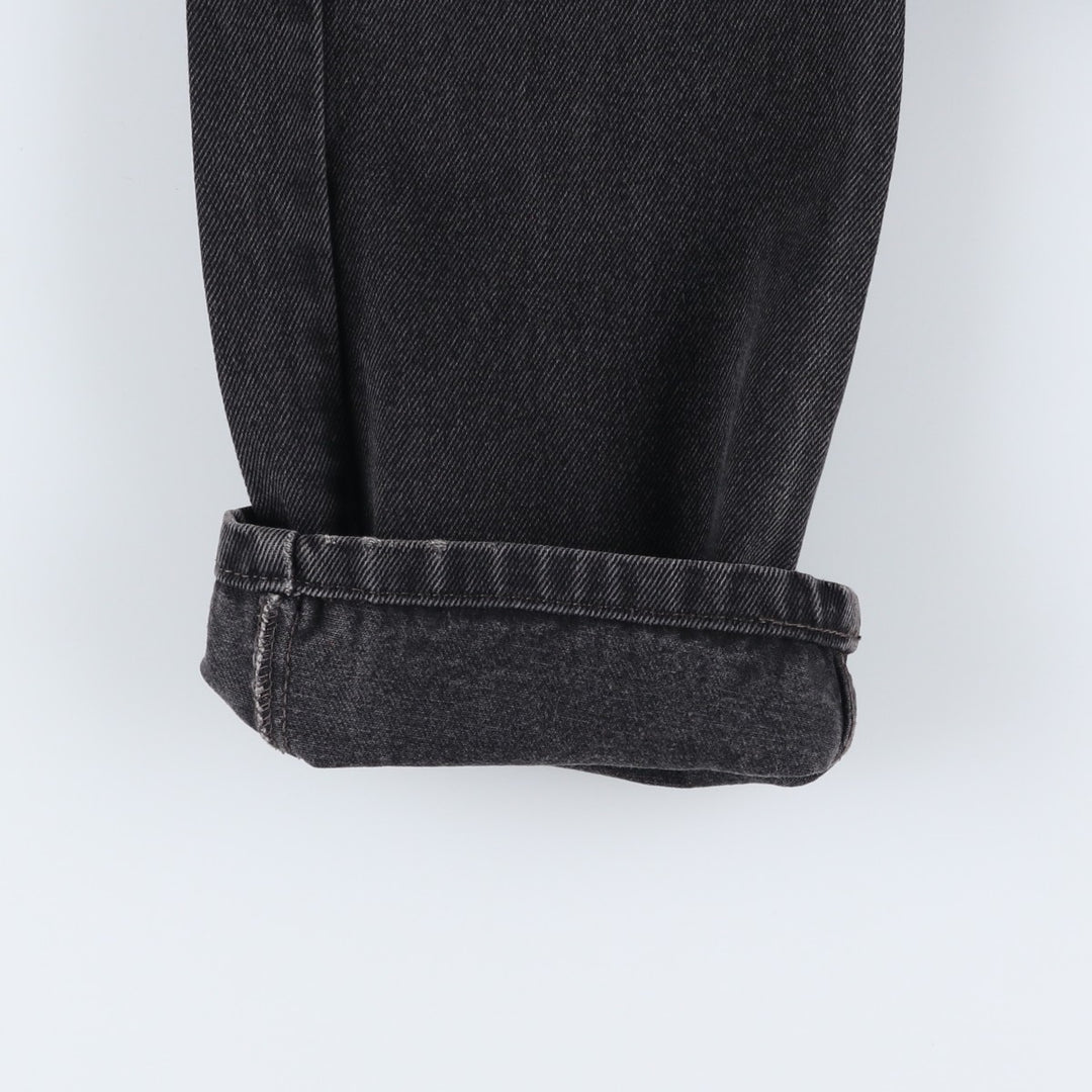 Levi's 505 Black Denim Tapered Denim Pants for Men, W30 equivalent cotton black type Vintage Second Hand