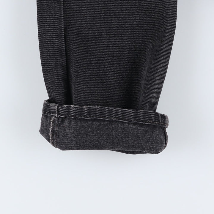 Levi's 505 Black Denim Tapered Denim Pants for Men, W30 equivalent cotton black type Vintage Second Hand