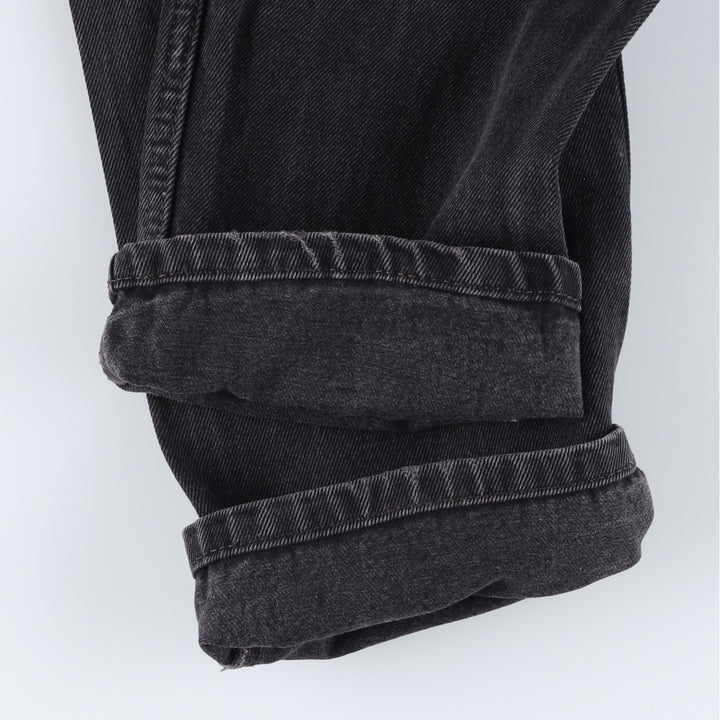 Levi's 505 Black Denim Tapered Denim Pants for Men, W30 equivalent cotton black type Vintage Second Hand