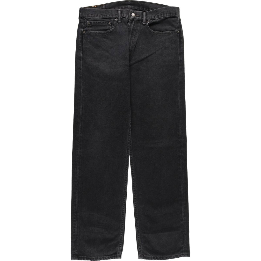 Levi's 505 Black Denim Tapered Denim Pants for Men, W34 equivalent cotton black type Vintage Second Hand