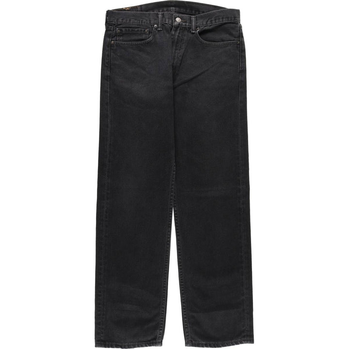 Levi's 505 Black Denim Tapered Denim Pants for Men, W34 equivalent cotton black type Vintage Second Hand