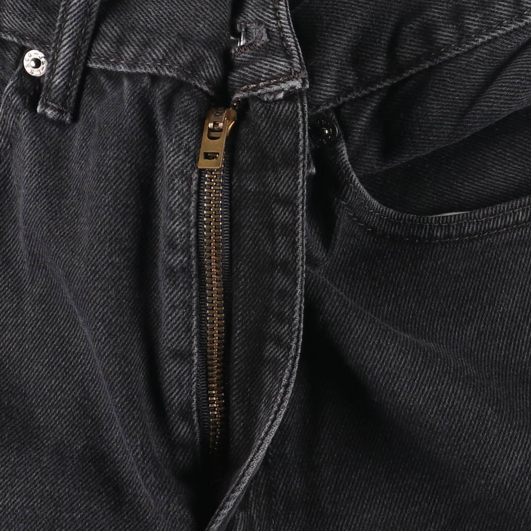 Levi's 505 Black Denim Tapered Denim Pants for Men, W34 equivalent cotton black type Vintage Second Hand