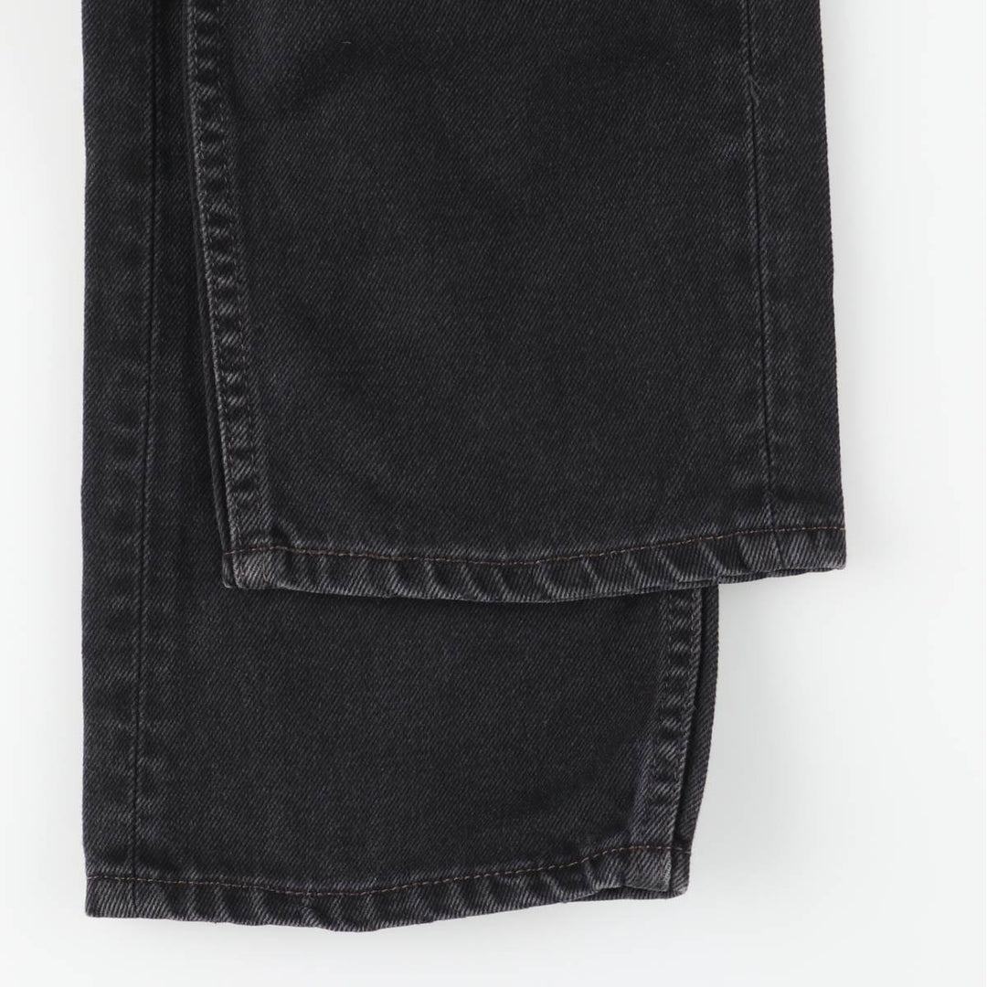 Levi's 505 Black Denim Tapered Denim Pants for Men, W34 equivalent cotton black type Vintage Second Hand