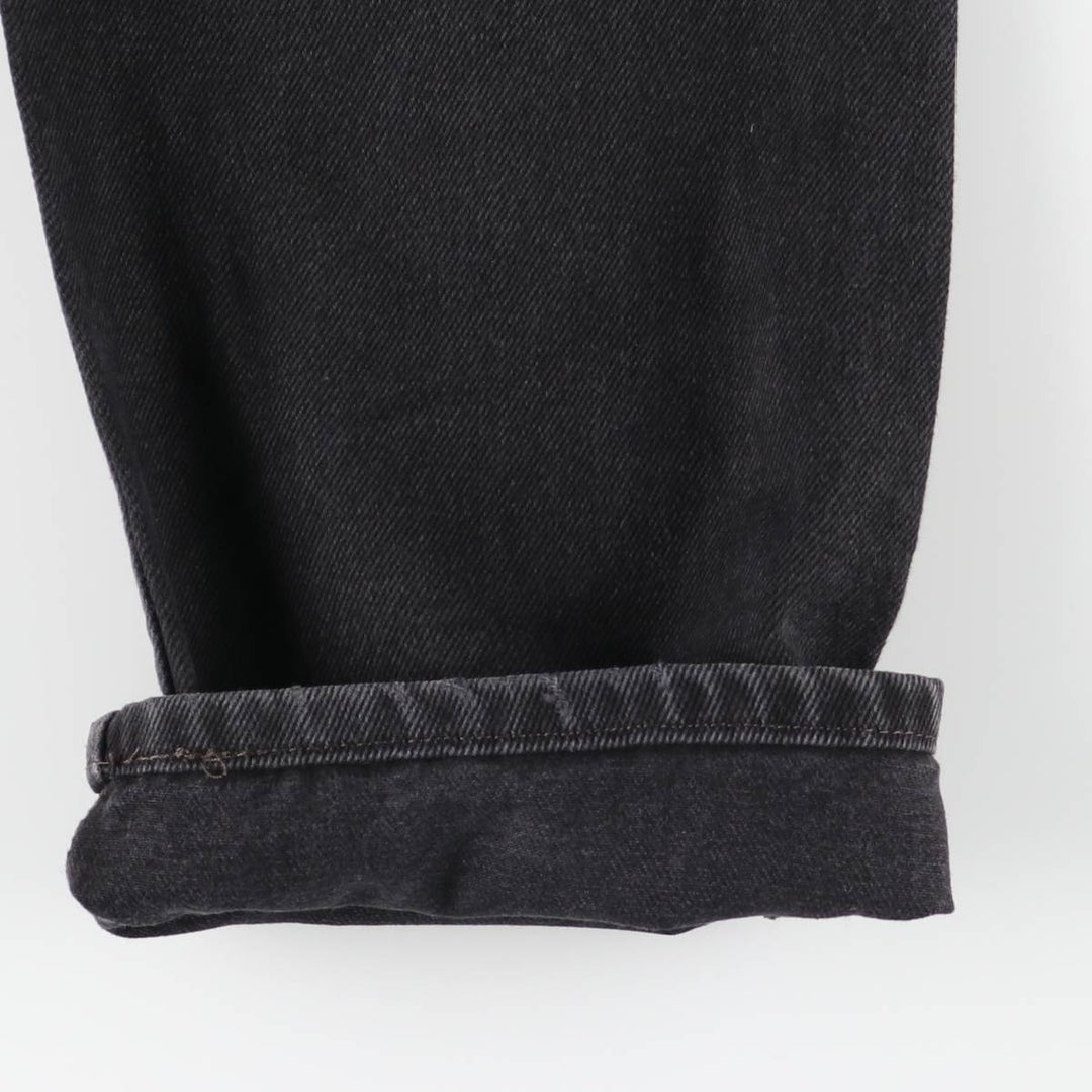 Levi's 505 Black Denim Tapered Denim Pants for Men, W34 equivalent cotton black type Vintage Second Hand