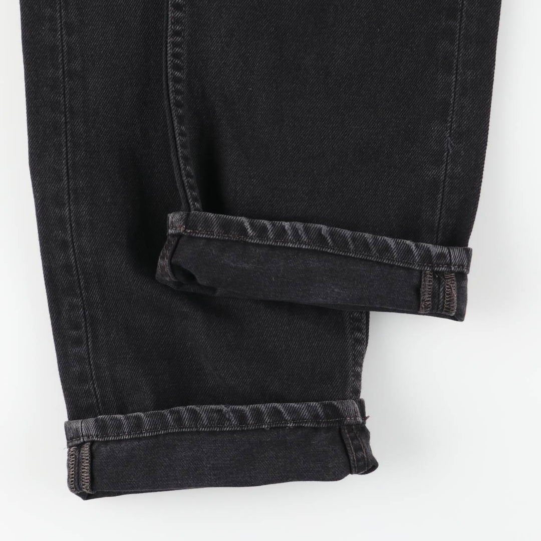 Levi's 505 Black Denim Tapered Denim Pants for Men, W34 equivalent cotton black type Vintage Second Hand