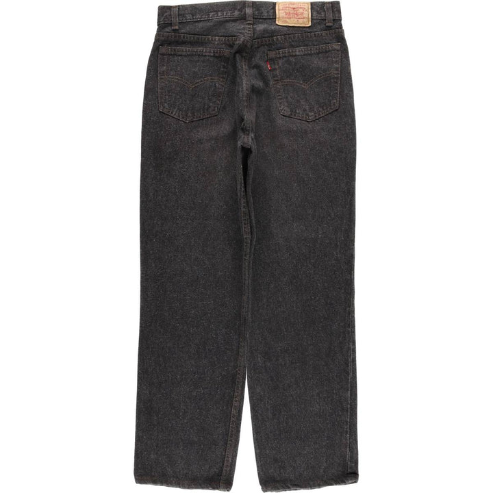 Levi's 701 Student Black Denim Straight Leg Denim Pants, Made in USA, Women's Size L (W30) cotton black type Vintage Second Hand
