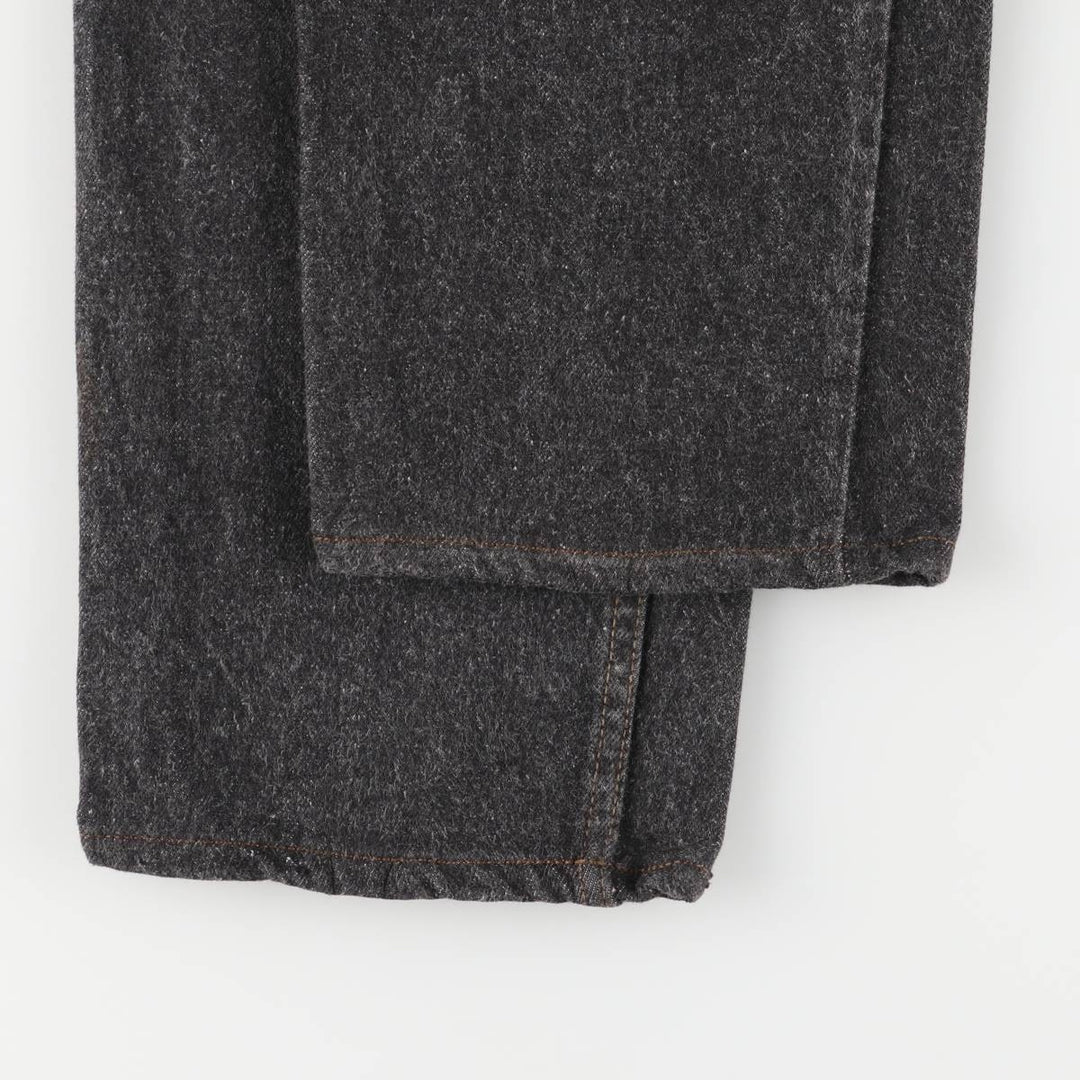 Levi's 701 Student Black Denim Straight Leg Denim Pants, Made in USA, Women's Size L (W30) cotton black type Vintage Second Hand