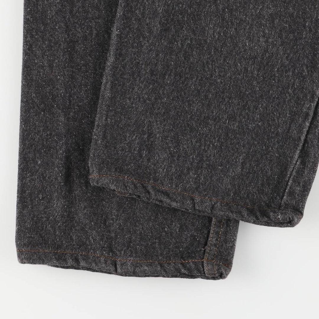 Levi's 701 Student Black Denim Straight Leg Denim Pants, Made in USA, Women's Size L (W30) cotton black type Vintage Second Hand