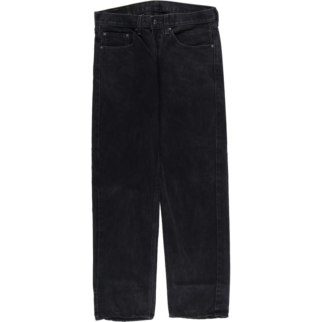 Levi's 505 Black Denim Tapered Denim Pants for Men, W32 equivalent cotton black type Vintage Second Hand