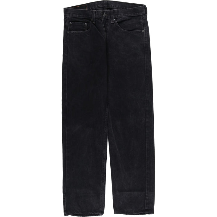 Levi's 505 Black Denim Tapered Denim Pants for Men, W32 equivalent cotton black type Vintage Second Hand