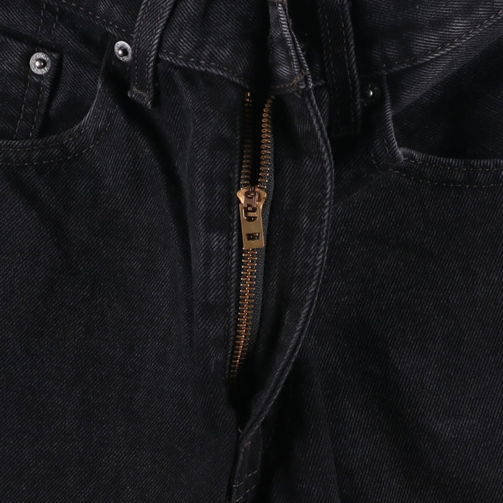 Levi's 505 Black Denim Tapered Denim Pants for Men, W32 equivalent cotton black type Vintage Second Hand