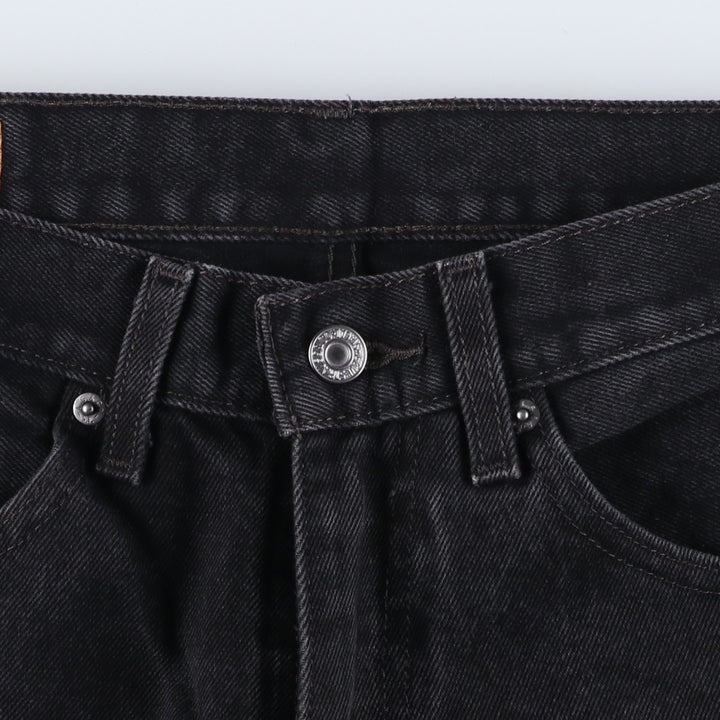 Levi's 505 Black Denim Tapered Denim Pants for Men, W32 equivalent cotton black type Vintage Second Hand