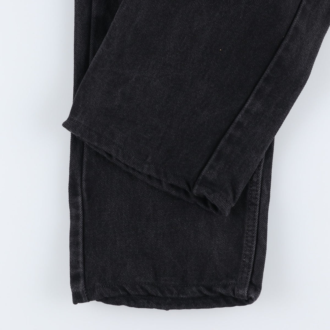Levi's 505 Black Denim Tapered Denim Pants for Men, W32 equivalent cotton black type Vintage Second Hand