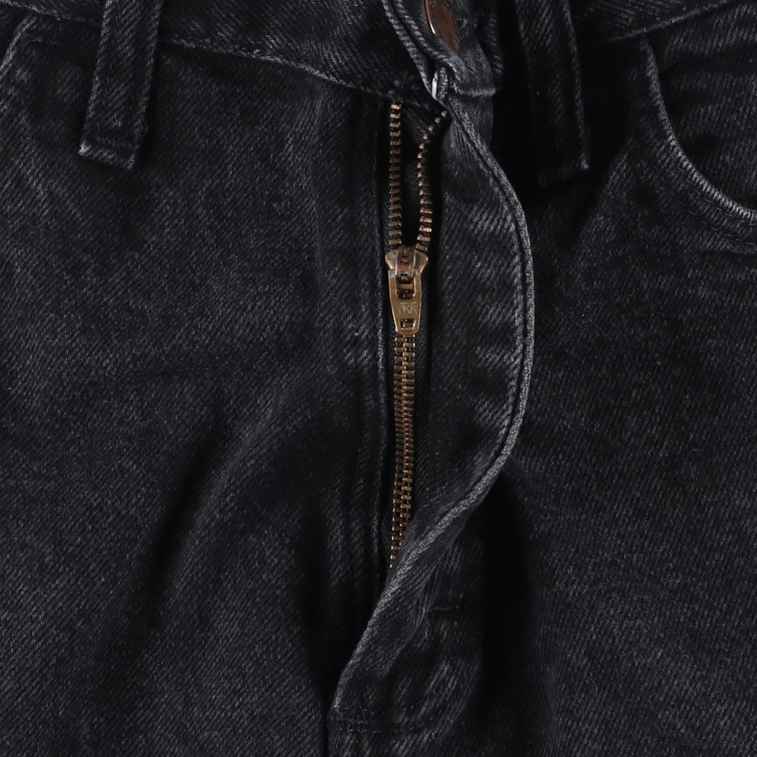 Rustler Black Denim Straight Denim Pants for Men, W32 equivalent cotton black type Vintage Second Hand