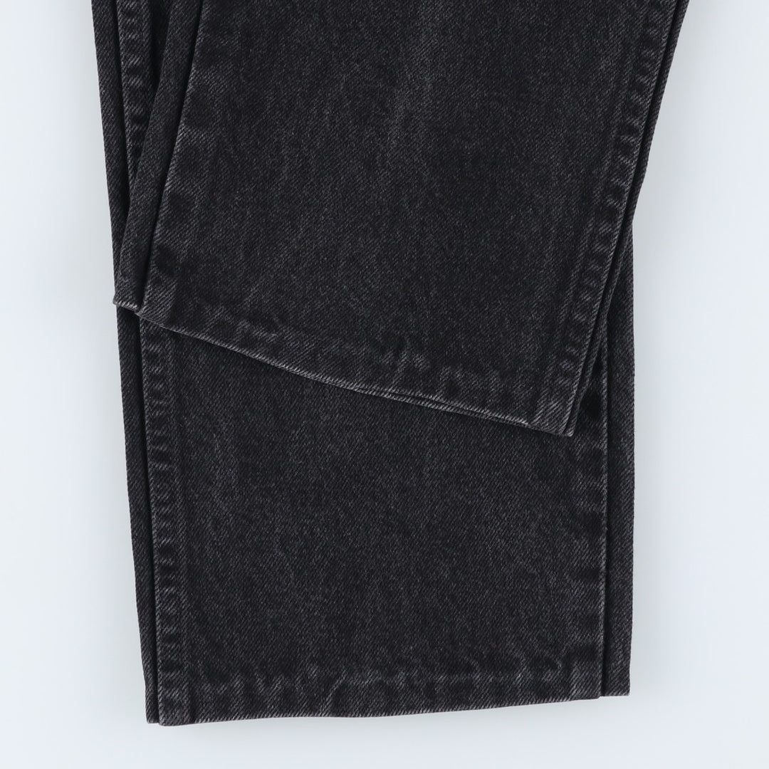 Rustler Black Denim Straight Denim Pants for Men, W32 equivalent cotton black type Vintage Second Hand