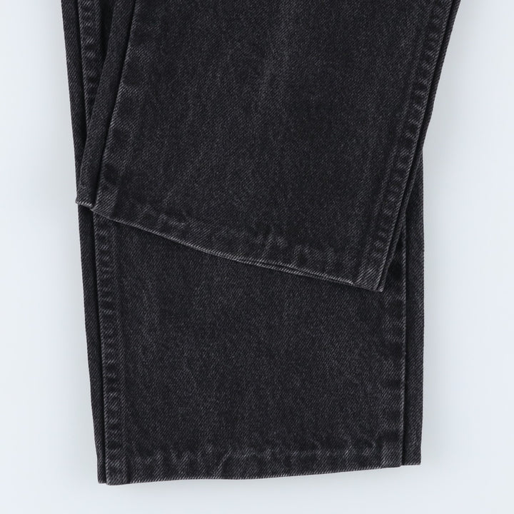 Rustler Black Denim Straight Denim Pants for Men, W32 equivalent cotton black type Vintage Second Hand