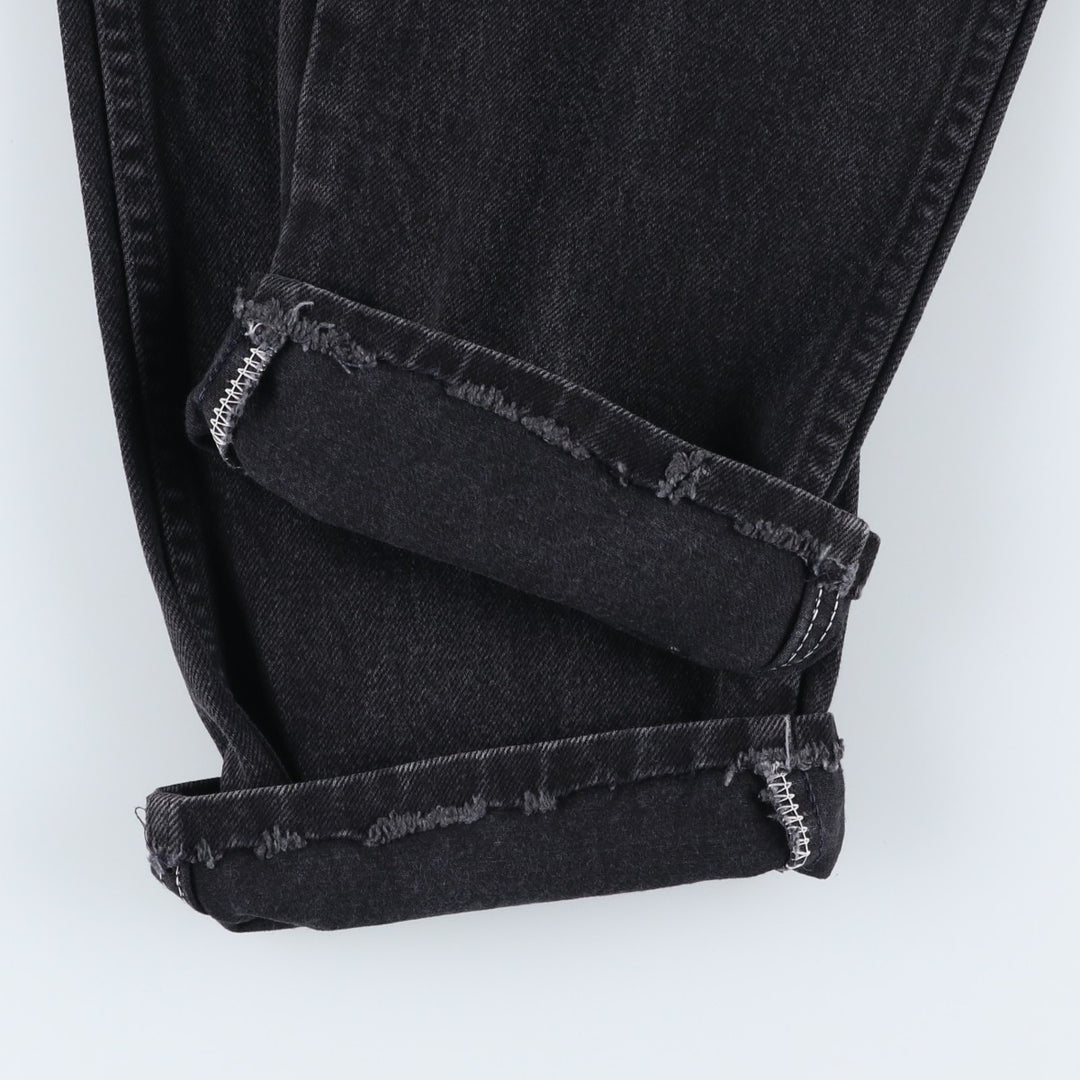Rustler Black Denim Straight Denim Pants for Men, W32 equivalent cotton black type Vintage Second Hand