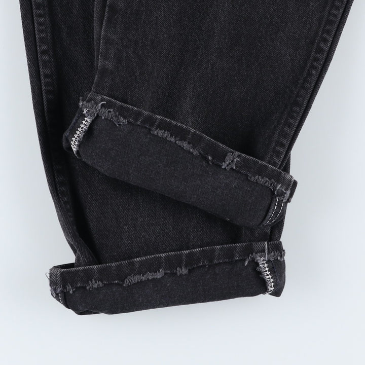 Rustler Black Denim Straight Denim Pants for Men, W32 equivalent cotton black type Vintage Second Hand