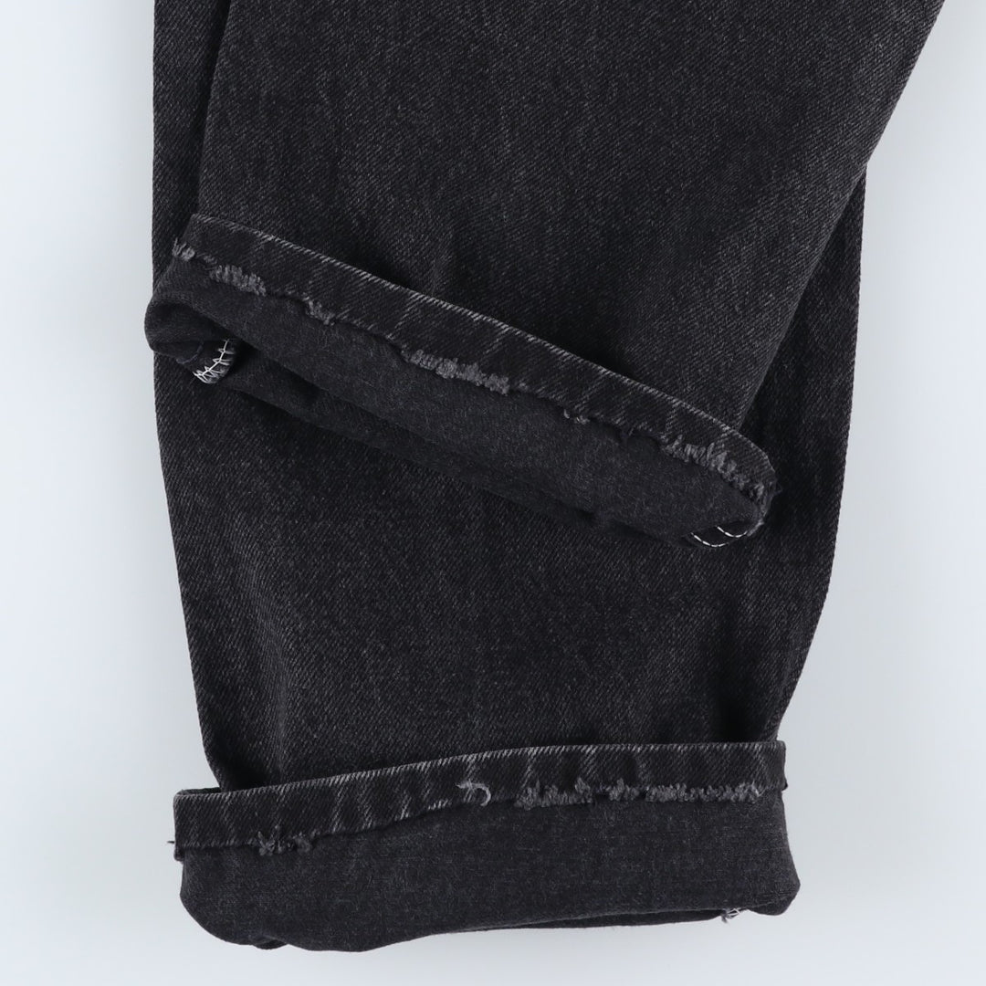 Rustler Black Denim Straight Denim Pants for Men, W32 equivalent cotton black type Vintage Second Hand