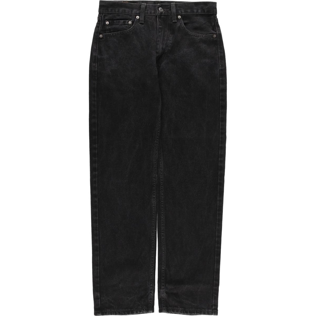 Levi's 505 Black Denim Tapered Denim Pants for Men, W30 equivalent cotton black type Vintage Second Hand