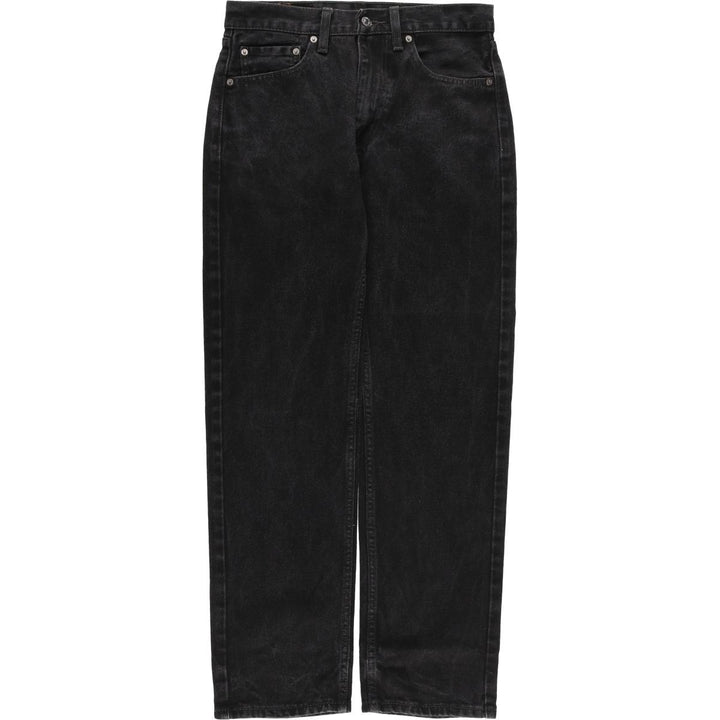 Levi's 505 Black Denim Tapered Denim Pants for Men, W30 equivalent cotton black type Vintage Second Hand