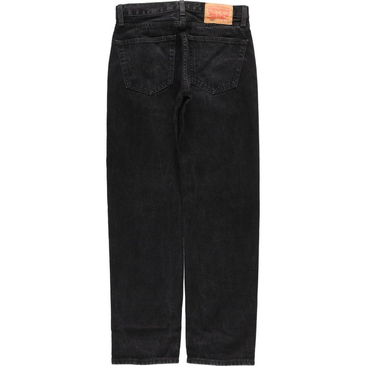 Levi's 505 Black Denim Tapered Denim Pants for Men, W30 equivalent cotton black type Vintage Second Hand