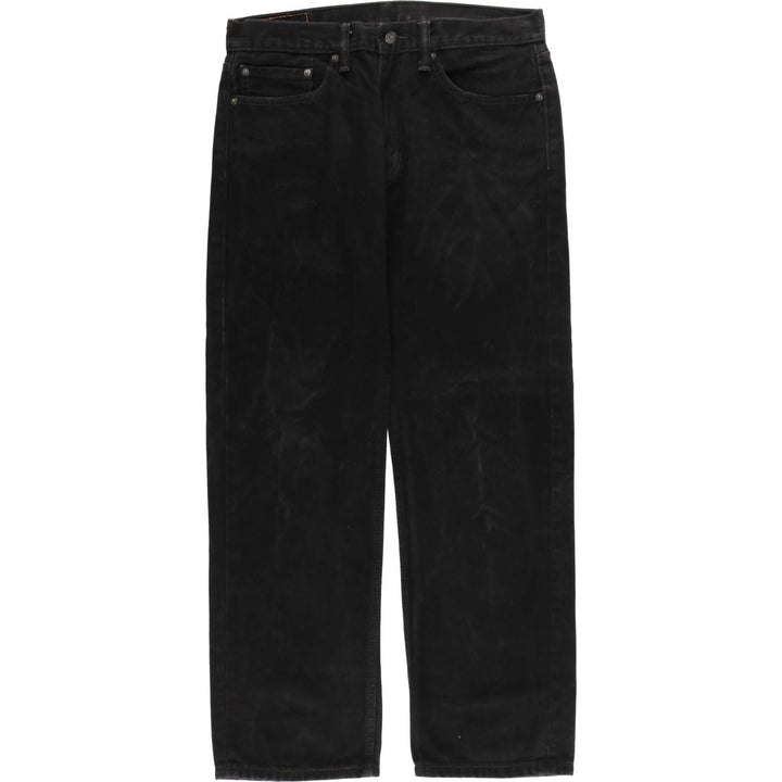 Levi's 505 Black Denim Tapered Denim Pants for Men, W34 equivalent cotton black type Vintage Second Hand