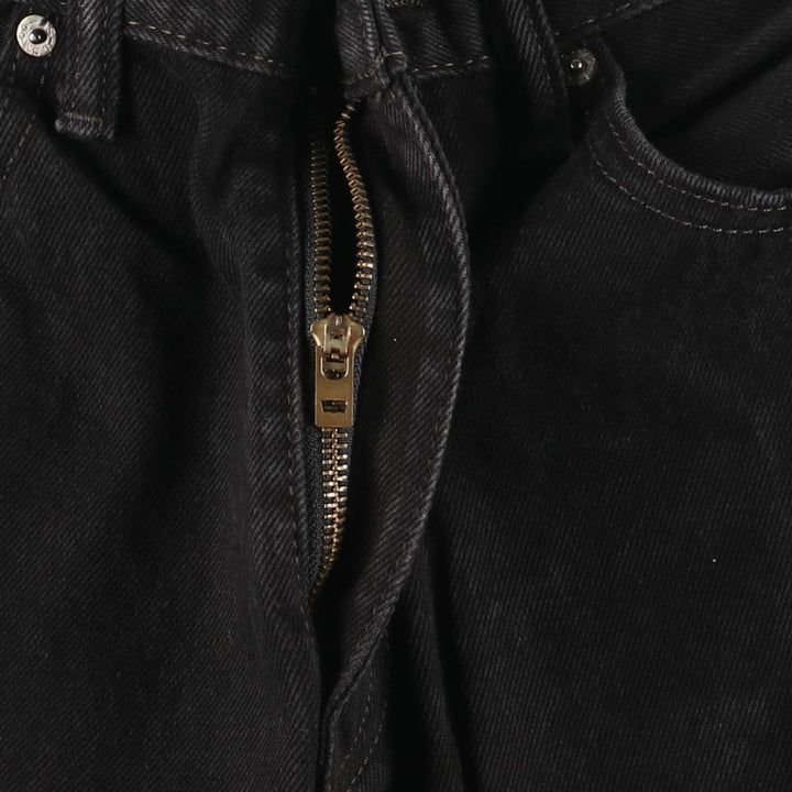 Levi's 505 Black Denim Tapered Denim Pants for Men, W34 equivalent cotton black type Vintage Second Hand