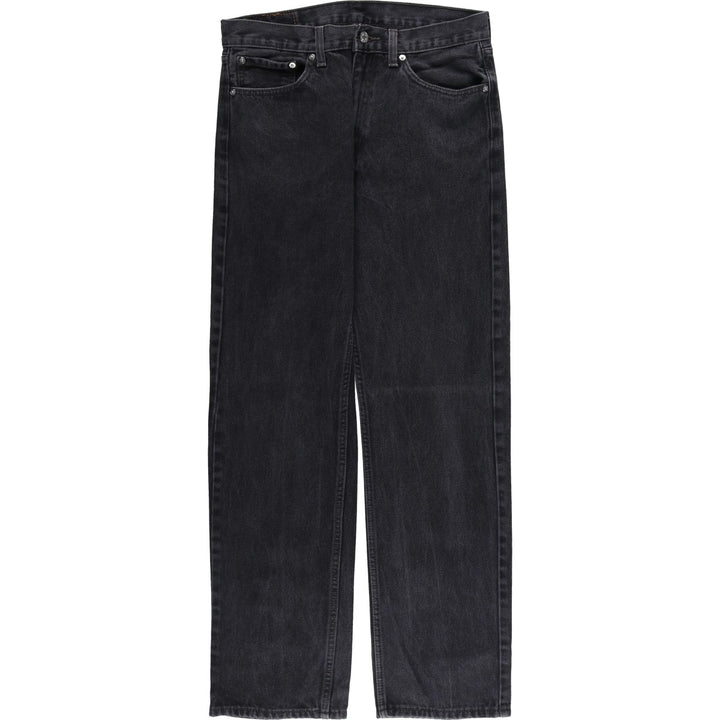 Levi's 505 Black Denim Tapered Denim Pants for Men, W33 equivalent cotton black type Vintage Second Hand