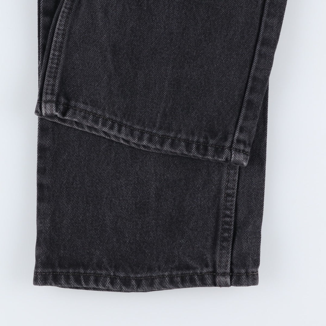 Levi's 505 Black Denim Tapered Denim Pants for Men, W33 equivalent cotton black type Vintage Second Hand