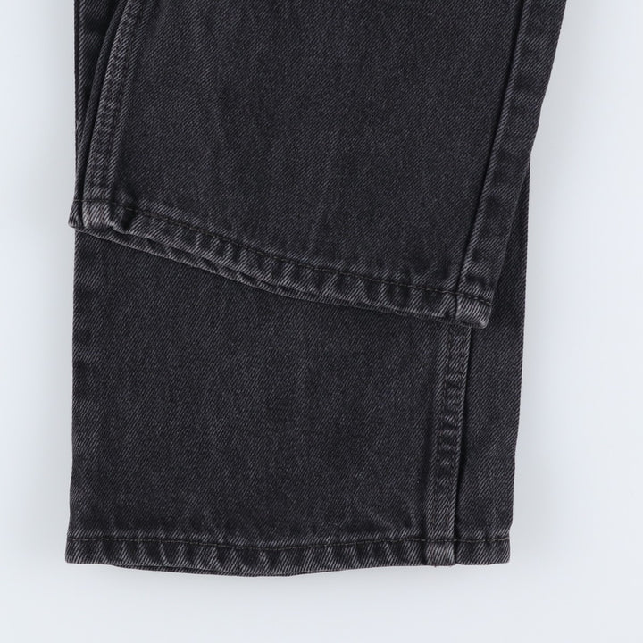 Levi's 505 Black Denim Tapered Denim Pants for Men, W33 equivalent cotton black type Vintage Second Hand