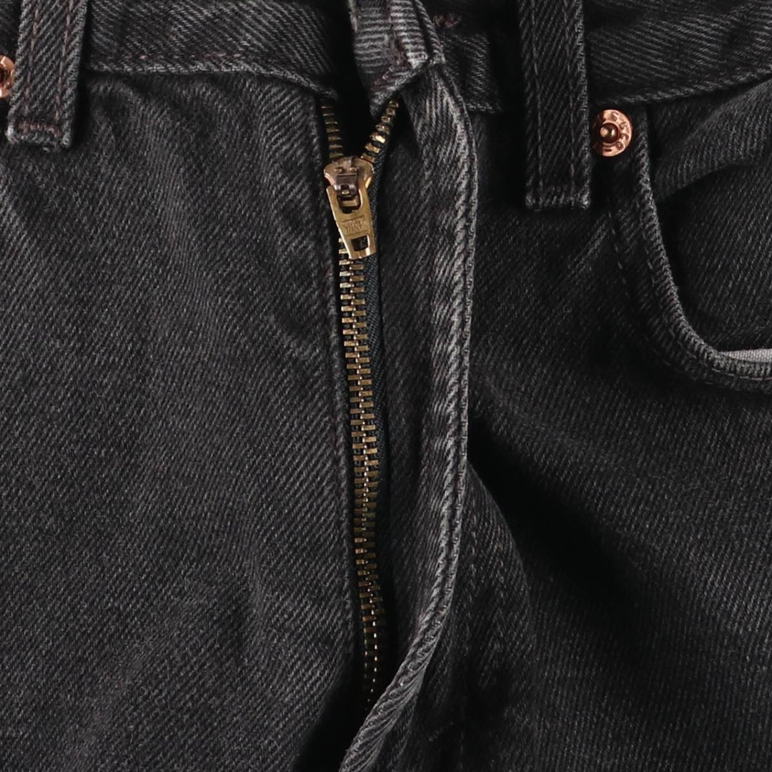 Levi's 505 Regular Fit Tapered Denim Pants, Black, Men's, Size W30 cotton black type Vintage Second Hand