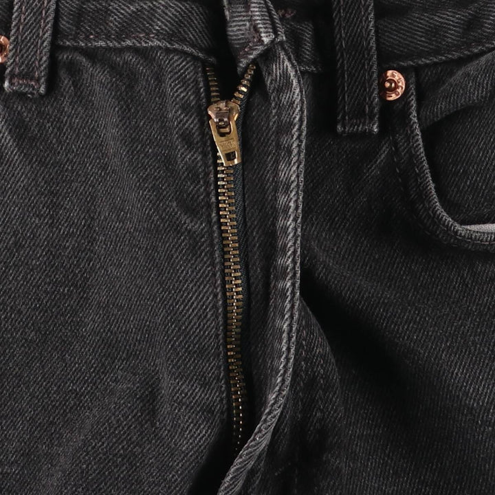 Levi's 505 Regular Fit Tapered Denim Pants, Black, Men's, Size W30 cotton black type Vintage Second Hand
