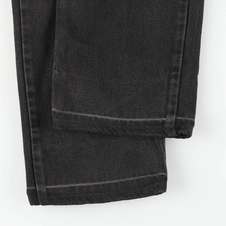 Levi's 505 Regular Fit Tapered Denim Pants, Black, Men's, Size W30 cotton black type Vintage Second Hand