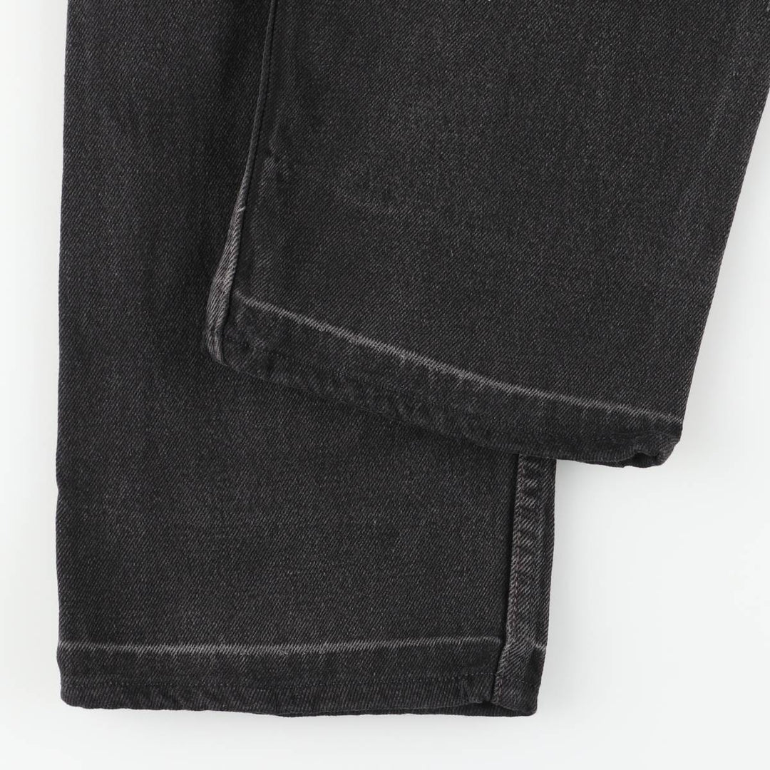 Levi's 505 Regular Fit Tapered Denim Pants, Black, Men's, Size W30 cotton black type Vintage Second Hand